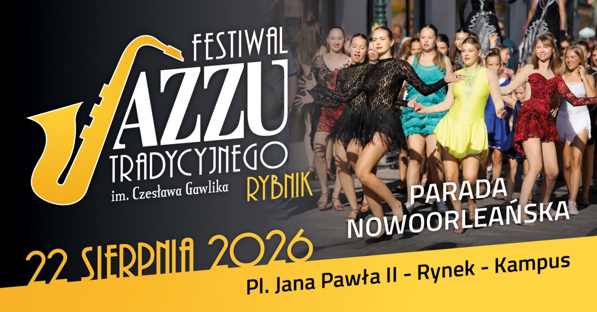 18. Festiwal Jazzu Tradycyjnego im. Czesława Gawlika. Parada nowoorleańska