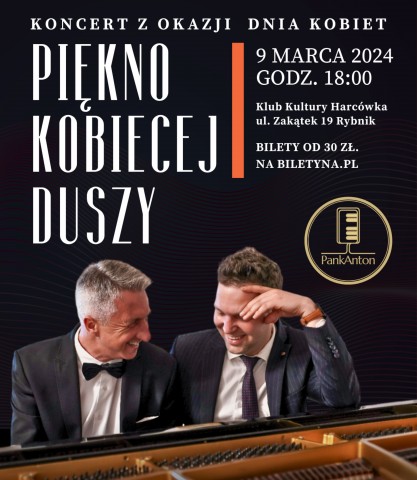 Piękno kobiecej duszy. Koncert duetu PANKANTON z okazji Dnia Kobiet. Klub Kultury Harcówka